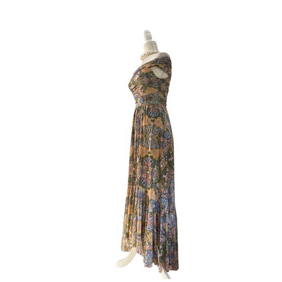 MISA Fiorella Off the Shoulder Maxi Dress Dolce Vita Kaleidoscope - Picture 13 of 15